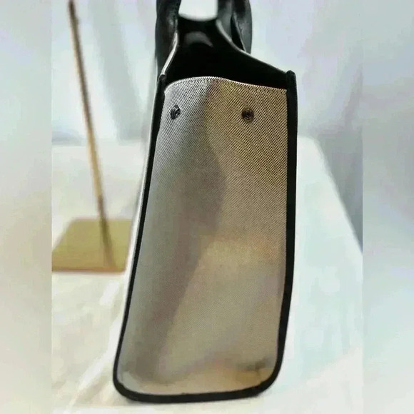 NWT - DKNY Gray with Black Trim Carlita Large Tote - Picture 7 of 12